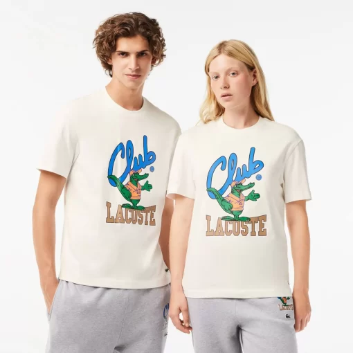 T-Shirt Relaxed Fit Avec Imprime Signature | Lacoste Cheap