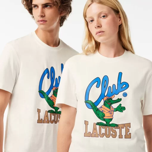 T-Shirt Relaxed Fit Avec Imprime Signature | Lacoste Cheap