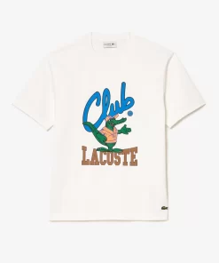 T-Shirt Relaxed Fit Avec Imprime Signature | Lacoste Cheap