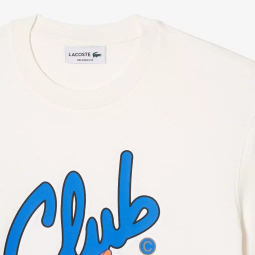 T-Shirt Relaxed Fit Avec Imprime Signature | Lacoste Cheap