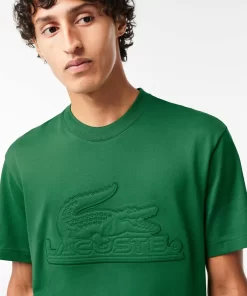 T-Shirt Relaxed Fit En Jersey Avec Badge Matelasse | Lacoste Best