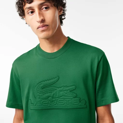 T-Shirt Relaxed Fit En Jersey Avec Badge Matelasse | Lacoste Best