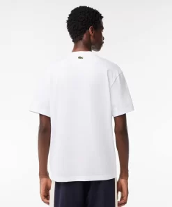 T-Shirt Relaxed Fit En Jersey Avec Badge Matelasse | Lacoste Fashion