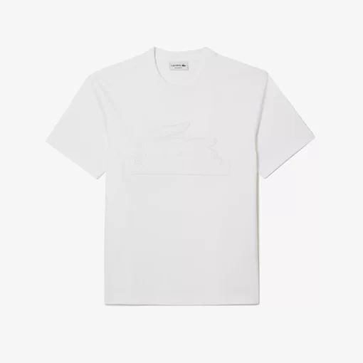 T-Shirt Relaxed Fit En Jersey Avec Badge Matelasse | Lacoste Fashion