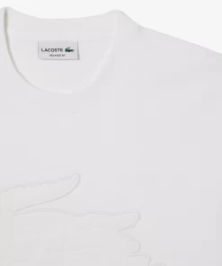 T-Shirt Relaxed Fit En Jersey Avec Badge Matelasse | Lacoste Fashion