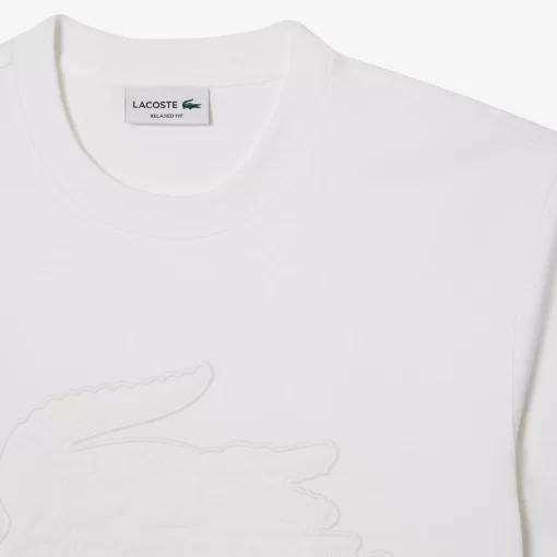 T-Shirt Relaxed Fit En Jersey Avec Badge Matelasse | Lacoste Fashion