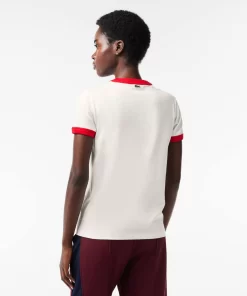 T-Shirt Slim Fit En Coton Badge Tennis | Lacoste Cheap