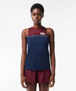 T-Shirt Sport Contraste En Coton Stretch | Lacoste Online