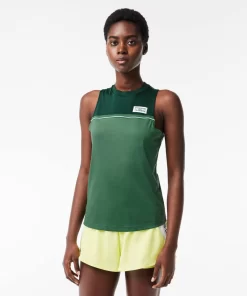 T-Shirt Sport Contraste En Coton Stretch | Lacoste Outlet