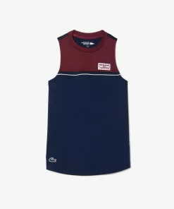 T-Shirt Sport Contraste En Coton Stretch | Lacoste Online