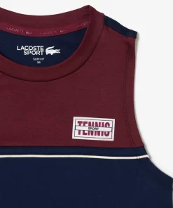 T-Shirt Sport Contraste En Coton Stretch | Lacoste Online