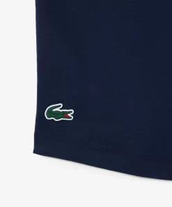 T-Shirt Sport Contraste En Coton Stretch | Lacoste Online