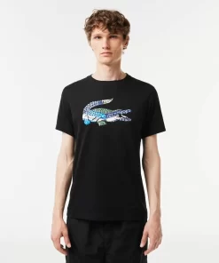 T-Shirt Sport En Jersey De Coton | Lacoste Cheap