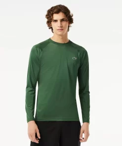 T-Shirt Sport Manches Longues En Jersey Extensible | Lacoste Discount