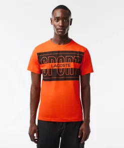 T-Shirt Sport Regular Fit En Coton | Lacoste Discount