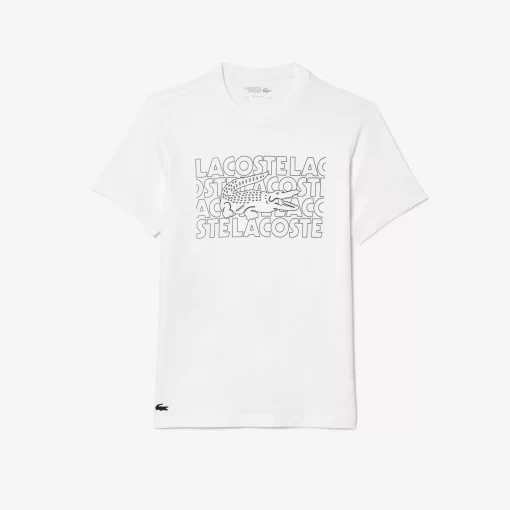 T-Shirt Sport Ultra-Dry Avec Imprime | Lacoste Flash Sale