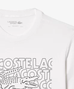 T-Shirt Sport Ultra-Dry Avec Imprime | Lacoste Flash Sale