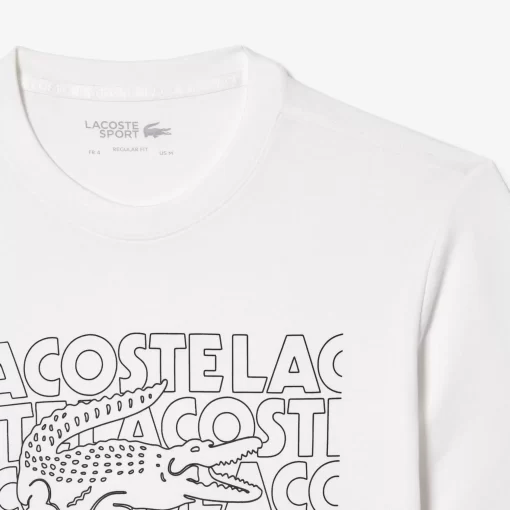 T-Shirt Sport Ultra-Dry Avec Imprime | Lacoste Flash Sale