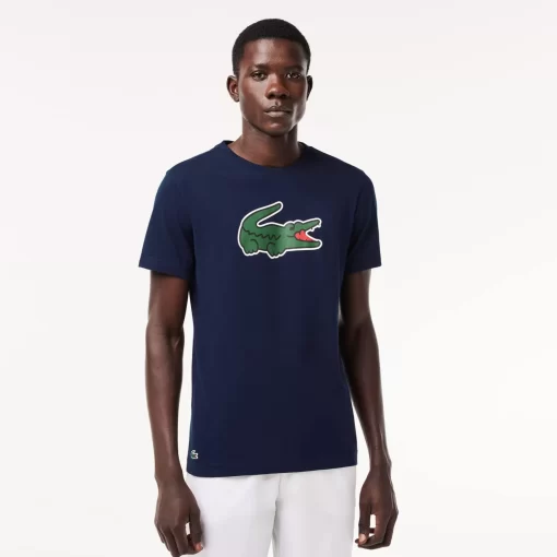 T-Shirt Sport Ultra-Dry Avec Imprime Crocodile | Lacoste Cheap