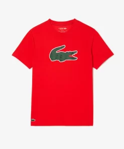 T-Shirt Sport Ultra-Dry Avec Imprime Crocodile | Lacoste Flash Sale