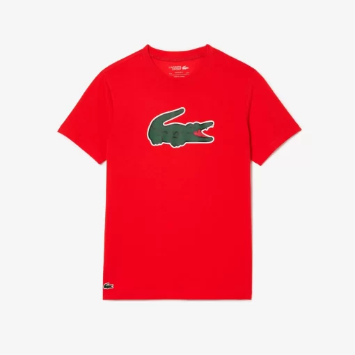 T-Shirt Sport Ultra-Dry Avec Imprime Crocodile | Lacoste Flash Sale