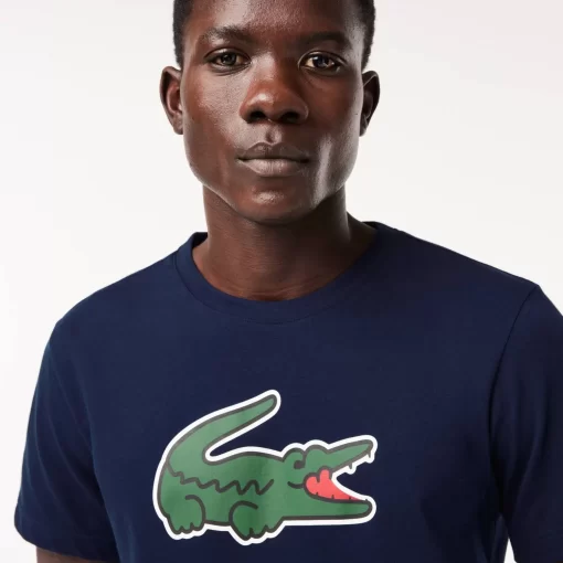 T-Shirt Sport Ultra-Dry Avec Imprime Crocodile | Lacoste Cheap