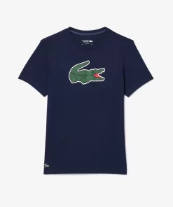 T-Shirt Sport Ultra-Dry Avec Imprime Crocodile | Lacoste Cheap