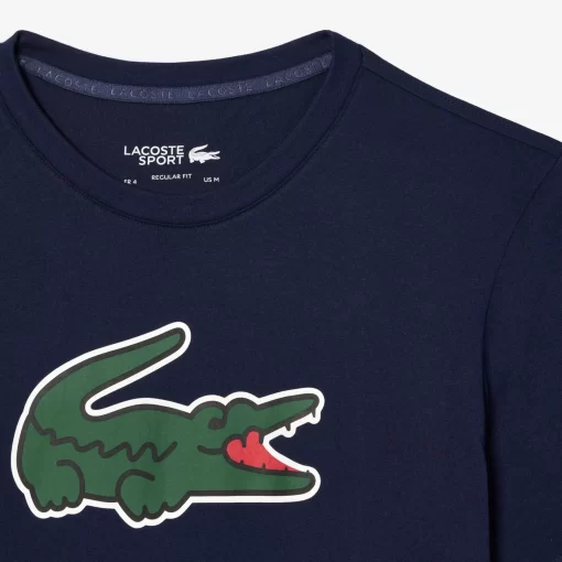 T-Shirt Sport Ultra-Dry Avec Imprime Crocodile | Lacoste Cheap