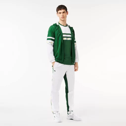 T-Shirt Tennis En Pique Ultra-Dry A Bande Siglee | Lacoste Cheap