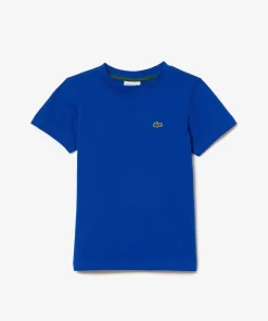 T-Shirt Uni En Jersey De Coton | Lacoste New