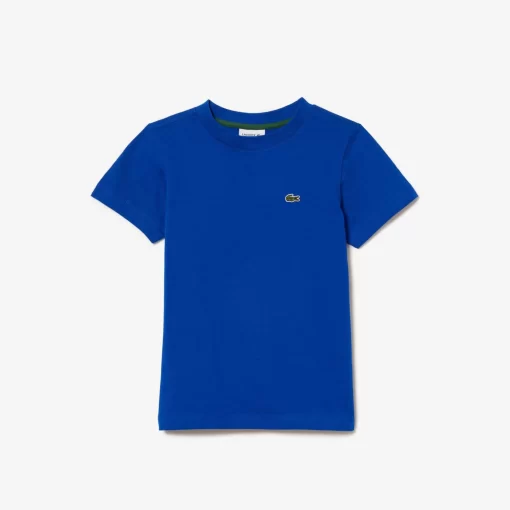 T-Shirt Uni En Jersey De Coton | Lacoste New