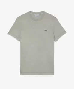 T-Shirt Uni Homme En Coton Biologique Teinture Naturelle | Lacoste Shop