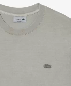 T-Shirt Uni Homme En Coton Biologique Teinture Naturelle | Lacoste Shop