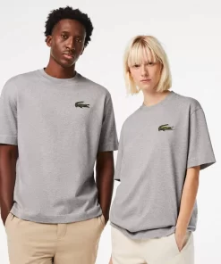 T-Shirt Unisexe Loose Fit Avec Grand Crocodile Coton Epais | Lacoste Online