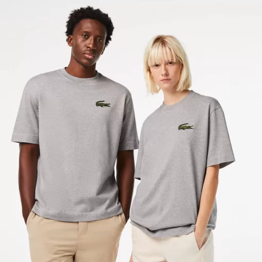 T-Shirt Unisexe Loose Fit Avec Grand Crocodile Coton Epais | Lacoste Online