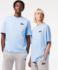 T-Shirt Unisexe Loose Fit Avec Grand Crocodile Coton Epais | Lacoste Fashion