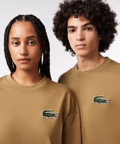 T-Shirt Unisexe Loose Fit Avec Grand Crocodile Coton Epais | Lacoste New