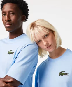 T-Shirt Unisexe Loose Fit Avec Grand Crocodile Coton Epais | Lacoste Fashion