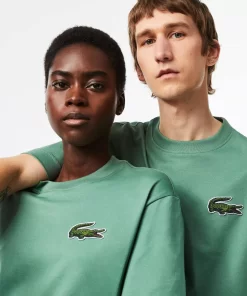 T-Shirt Unisexe Loose Fit Avec Grand Crocodile Coton Epais | Lacoste Hot