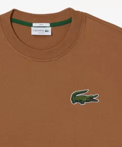 T-Shirt Unisexe Loose Fit Avec Grand Crocodile Coton Epais | Lacoste Hot