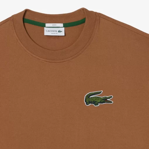 T-Shirt Unisexe Loose Fit Avec Grand Crocodile Coton Epais | Lacoste Hot