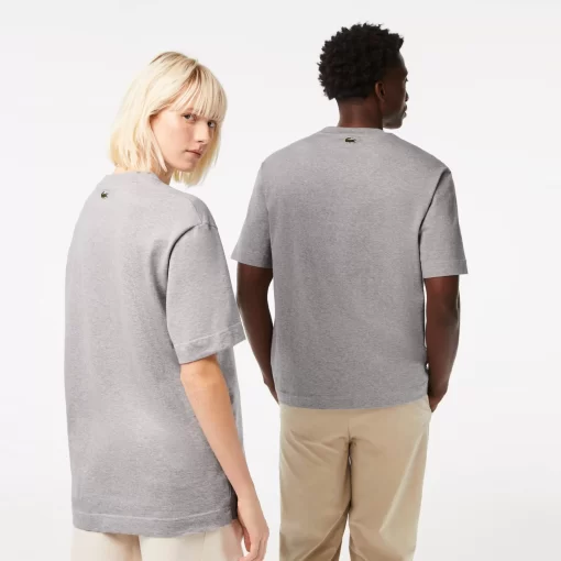 T-Shirt Unisexe Loose Fit Avec Grand Crocodile Coton Epais | Lacoste Online