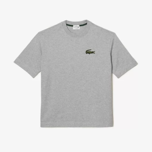 T-Shirt Unisexe Loose Fit Avec Grand Crocodile Coton Epais | Lacoste Online