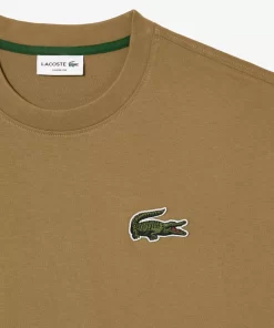 T-Shirt Unisexe Loose Fit Avec Grand Crocodile Coton Epais | Lacoste New