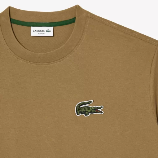 T-Shirt Unisexe Loose Fit Avec Grand Crocodile Coton Epais | Lacoste New