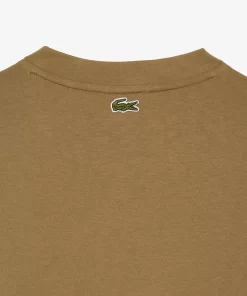 T-Shirt Unisexe Loose Fit Avec Grand Crocodile Coton Epais | Lacoste New