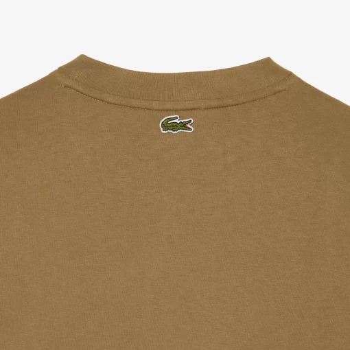 T-Shirt Unisexe Loose Fit Avec Grand Crocodile Coton Epais | Lacoste New