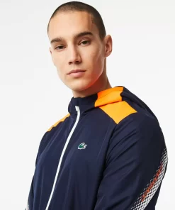 Veste A Capuche Homme Tennis En Polyester Recycle | Lacoste Discount