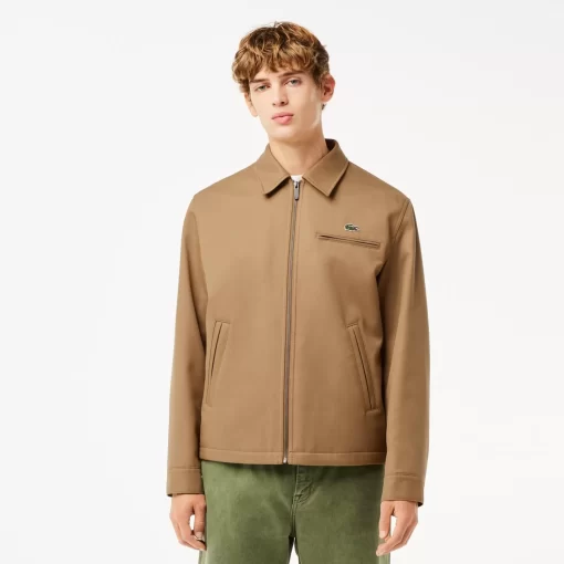 Veste Courte En Twill Rembourre | Lacoste Cheap