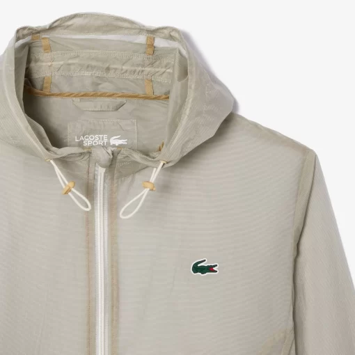 Veste Sport Legere Deperlante Avec Capuche | Lacoste Best